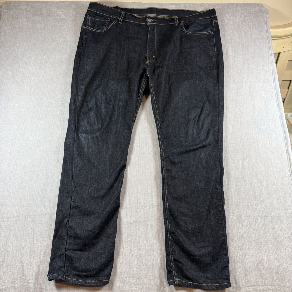 Levi's 541 Men's Athletic Fit Tapered Dark Wash Stretch Denim Jeans Blue 46x34